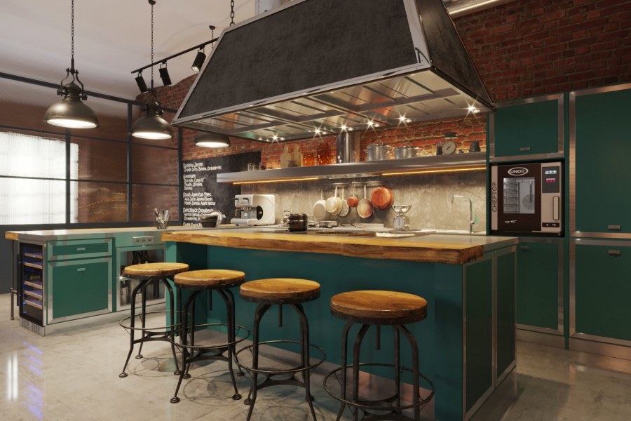 Интерьер профессиональной кухни