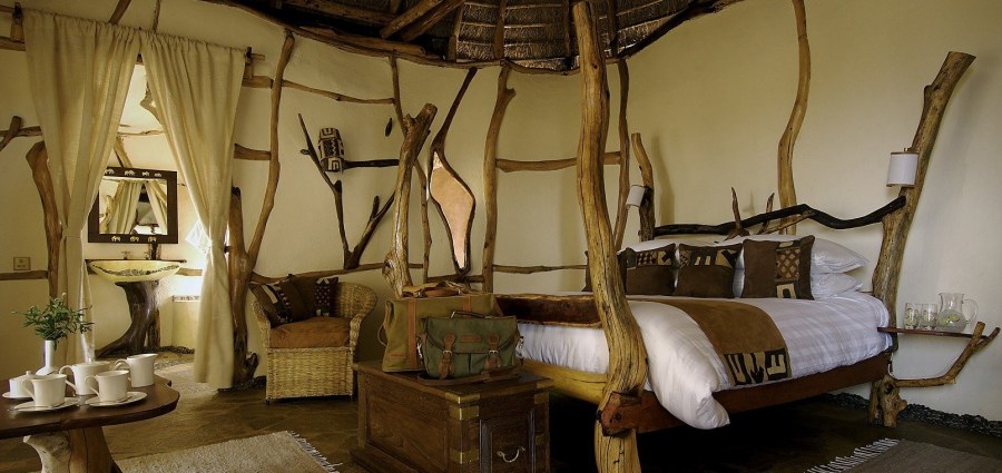 Африкански интерьер спальни