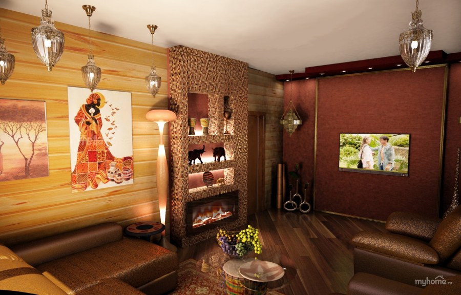 Небольшие гостиные в африканском стиле