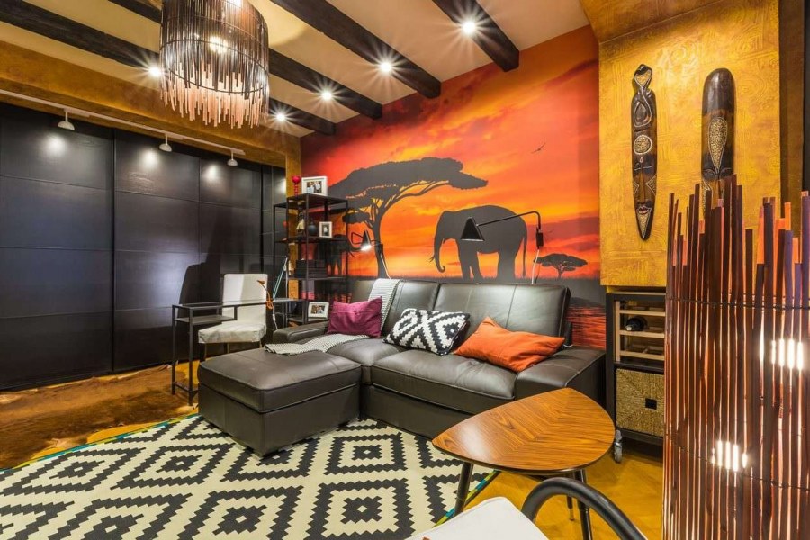 Интерьер сафари в стиле Африка