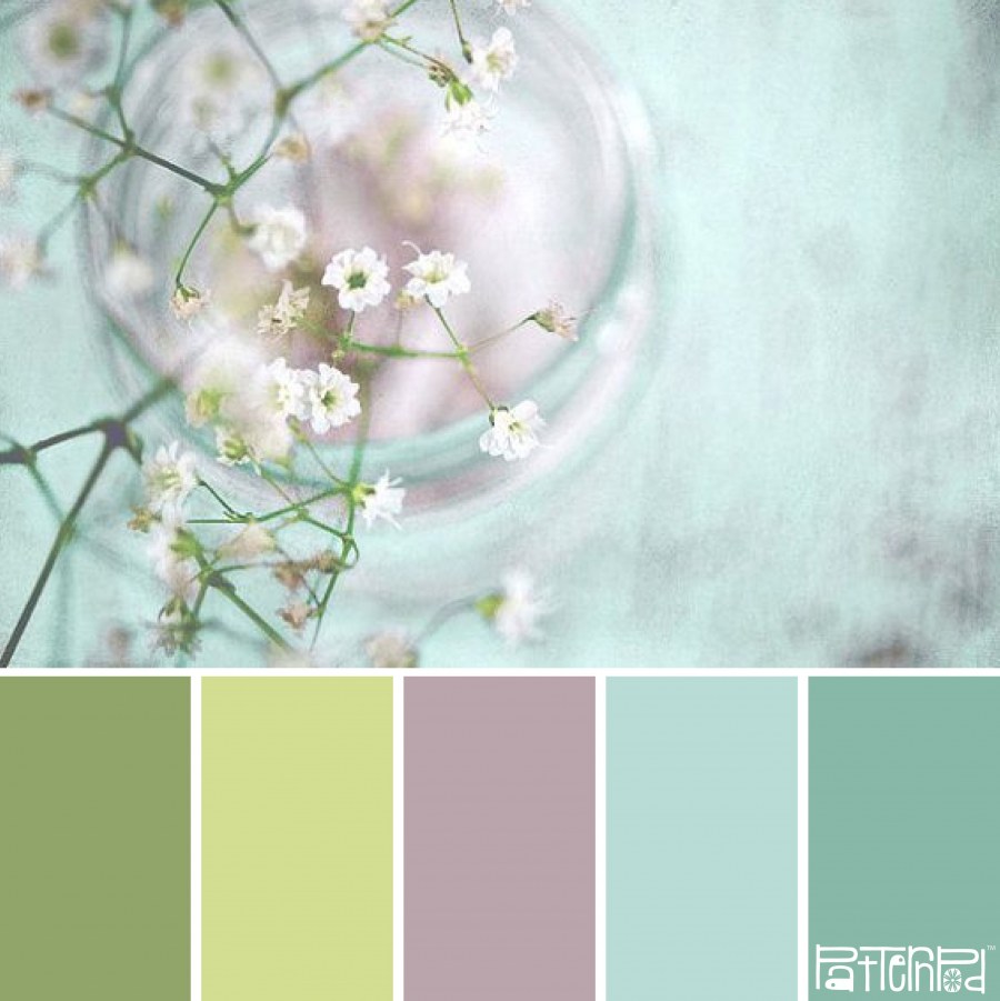 Цветовые сочетания с мятным