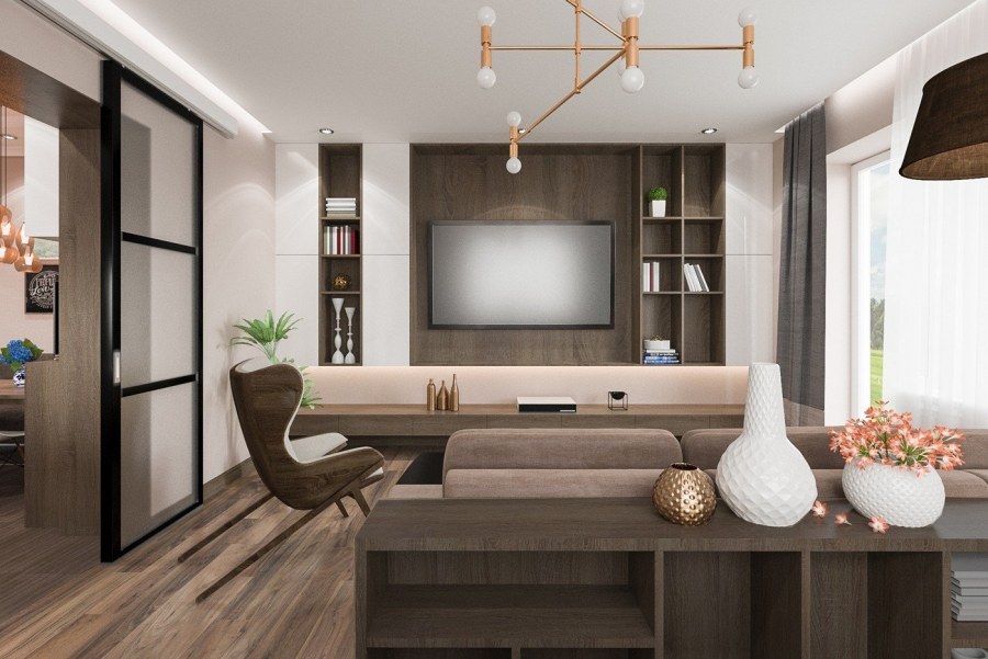 Интерьерные решения для гостиной