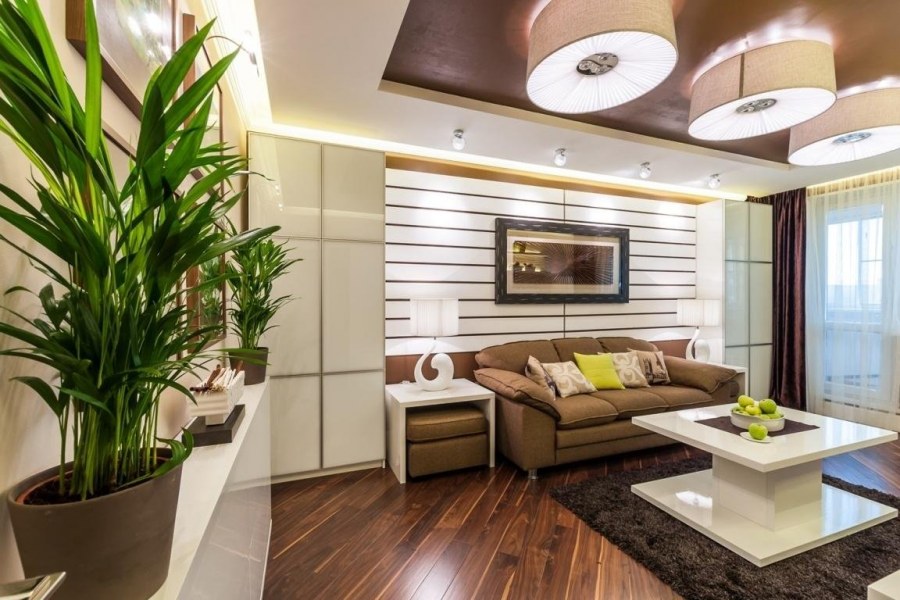 Квартира в коричнево-бежевых тонах