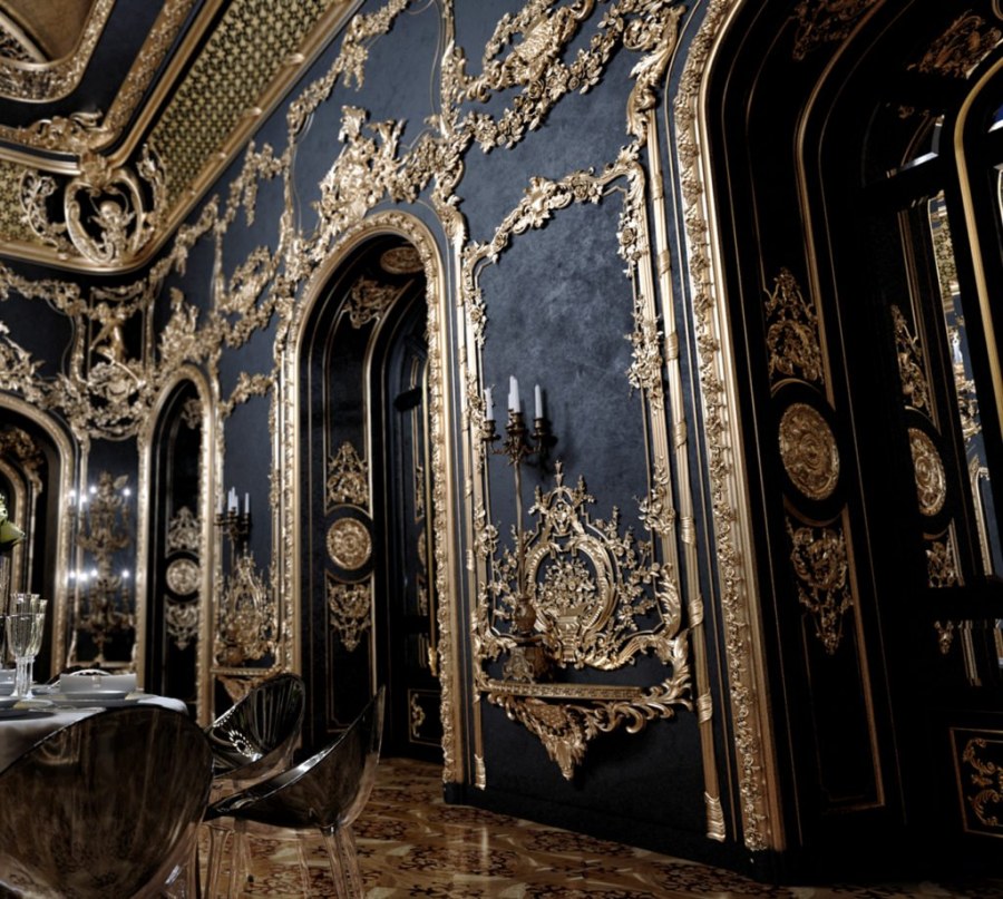 Интерьер особняка в стиле Барокко