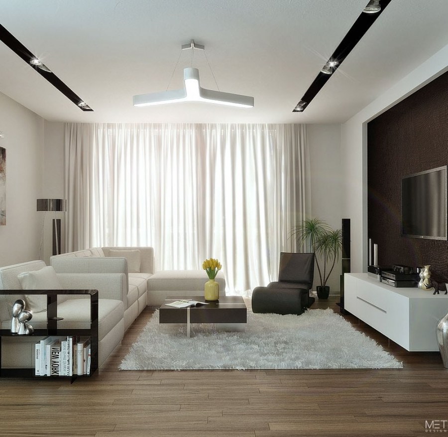 Стиль Минимализм в гостиной