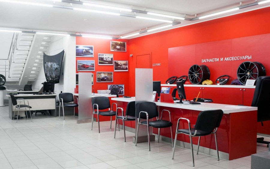 Интерьер автосервиса