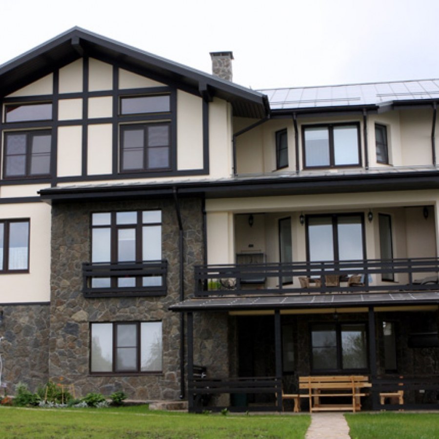 Отделка фасада в немецком стиле