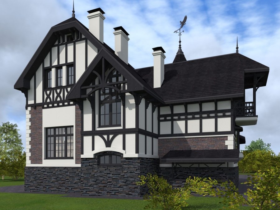 Дом в альпийском стиле фасад