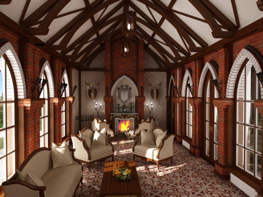 Викторианская Готика гостиная