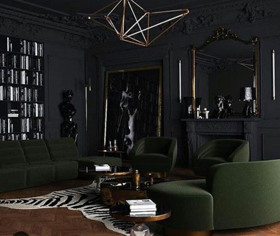 Черный интерьер