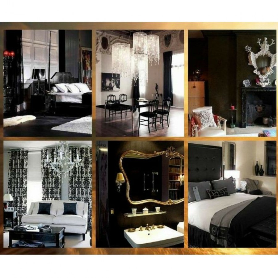 Мудборд стиль интерьера Готика