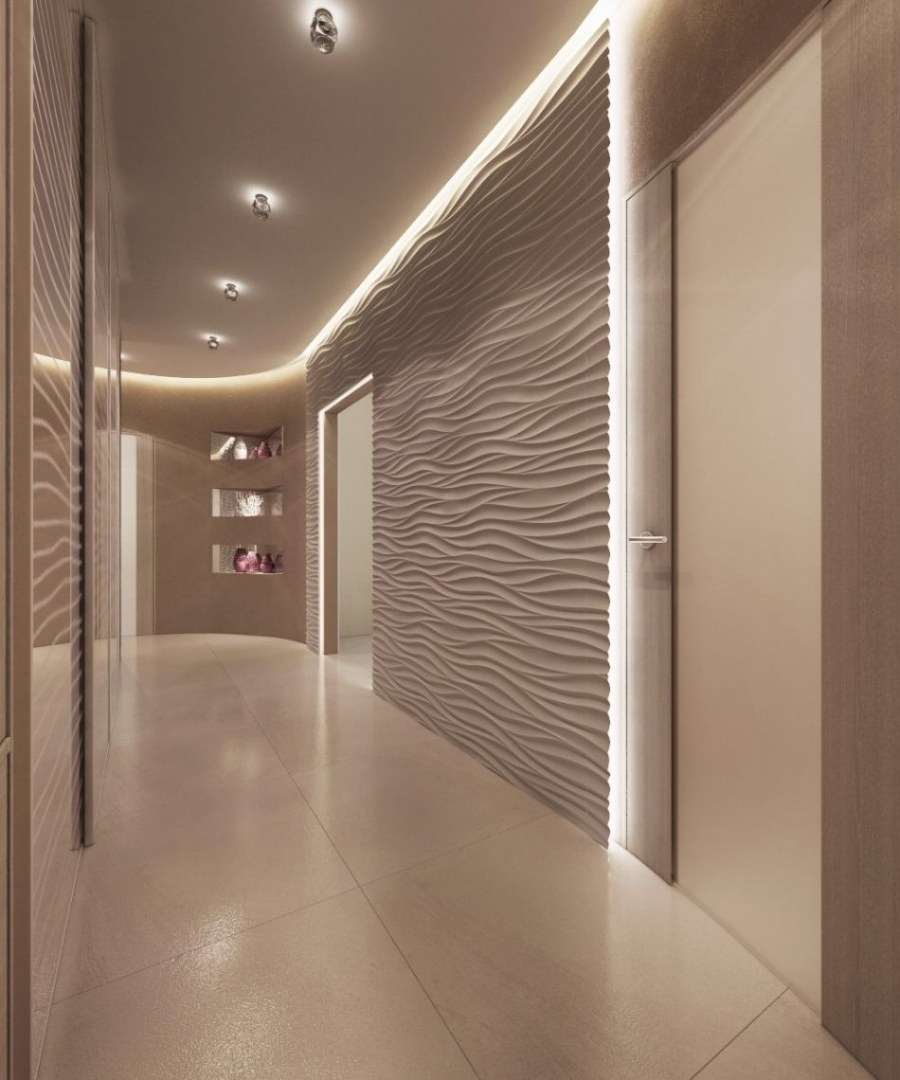 Современная отделка коридора