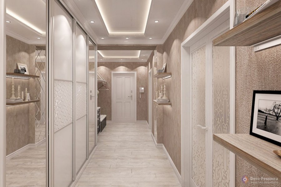 Прихожая в светлых тонах