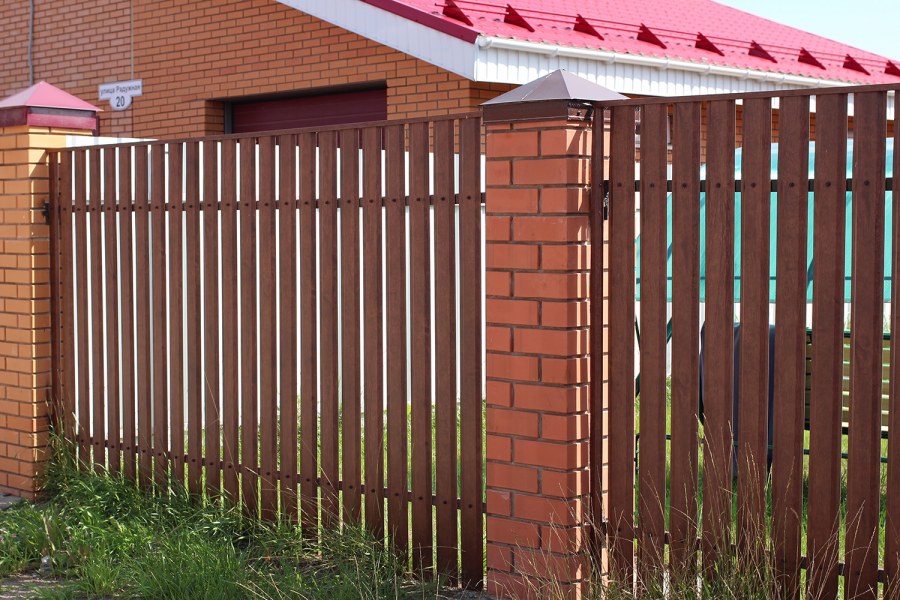 Штакетник прямоугольный фигурный Гранд лайн