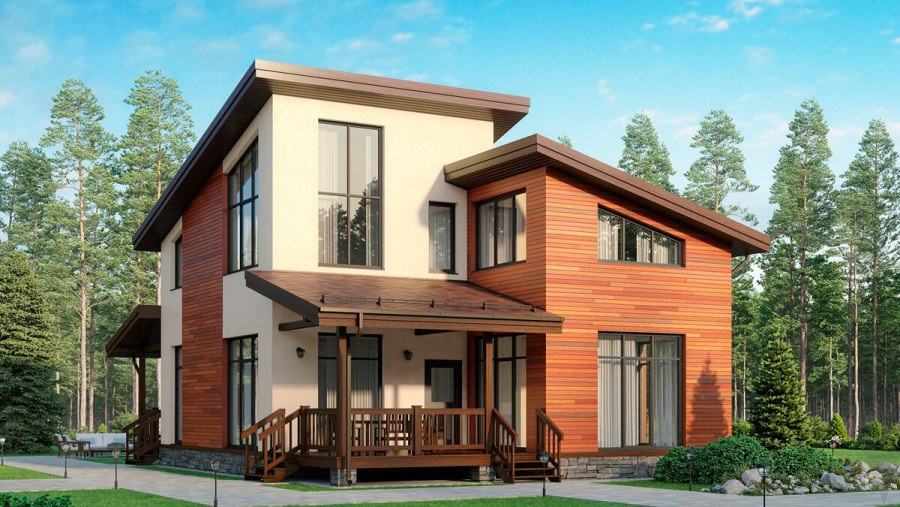 Дом с односкатной крышей проекты до 100 кв.м