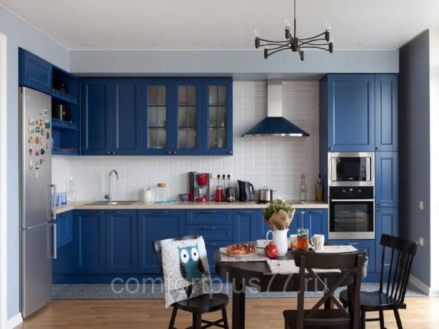 Голубая кухня икеа