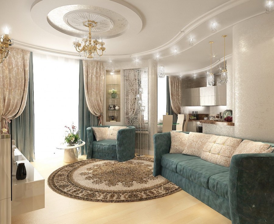 Интерьер трехкомнатной квартиры 80 кв.м