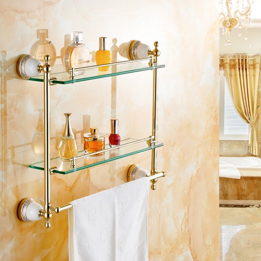 Стеклянные полки