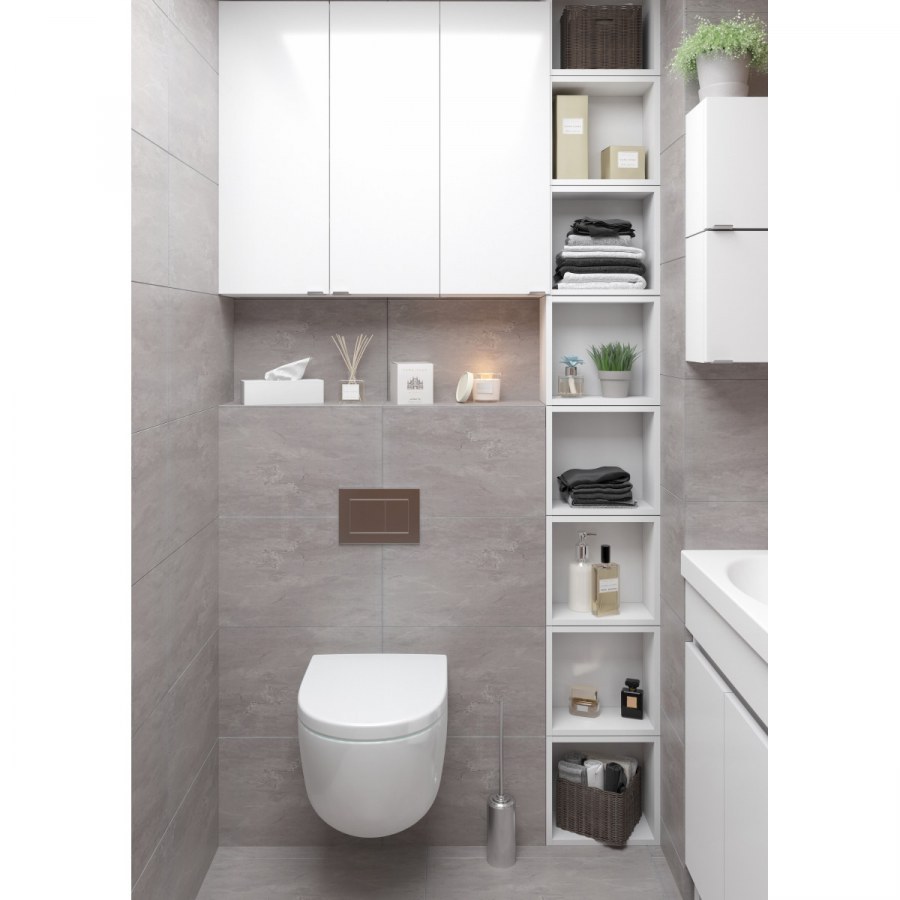 Каркас шкафа подвесного смарт 20x80х25 см цвет белый