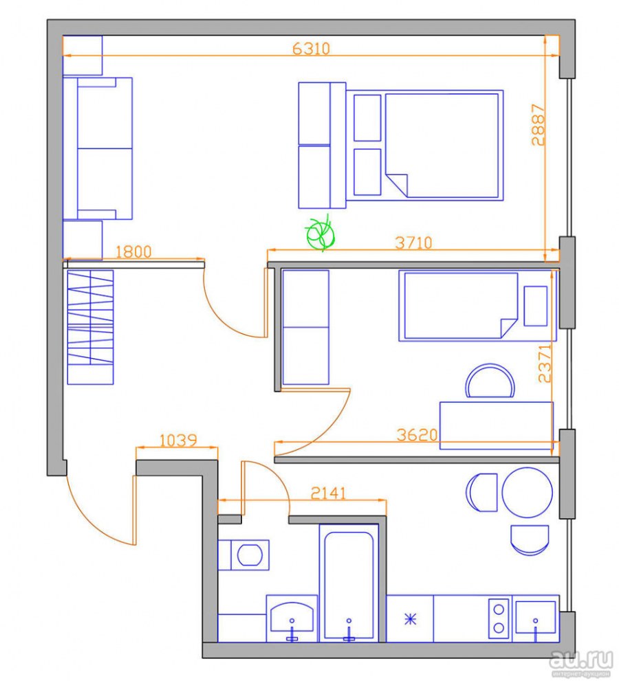 Трешка 75 кв м планировка