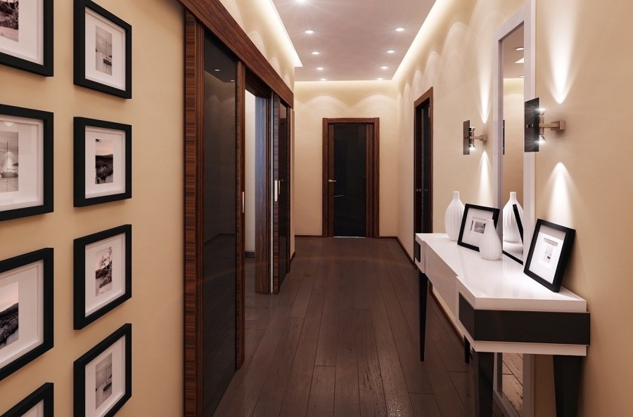 Обои компаньоны в интерьере прихожей