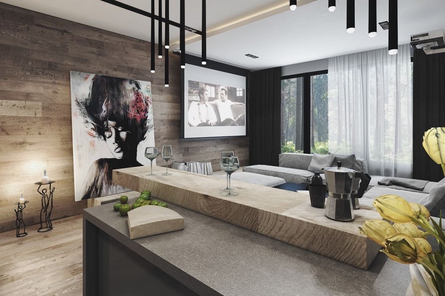 Отделка стен в современном стиле