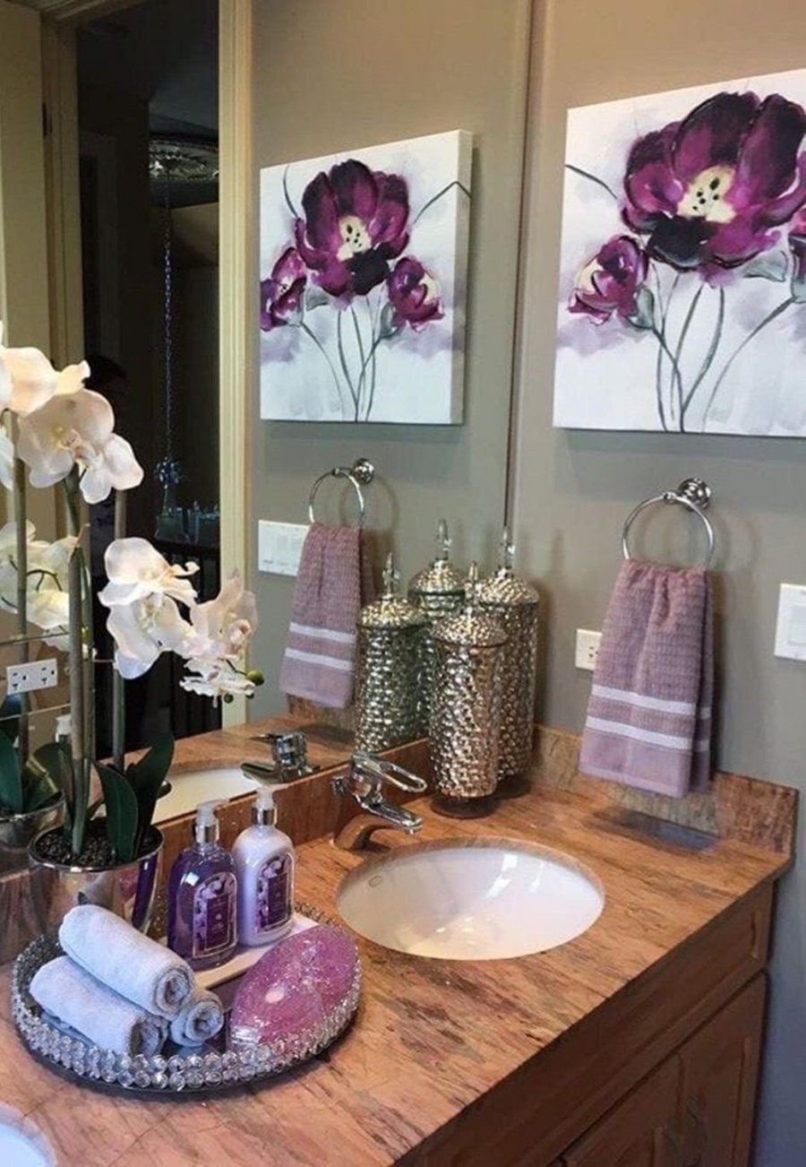 Декор ванной комнаты аксессуарами