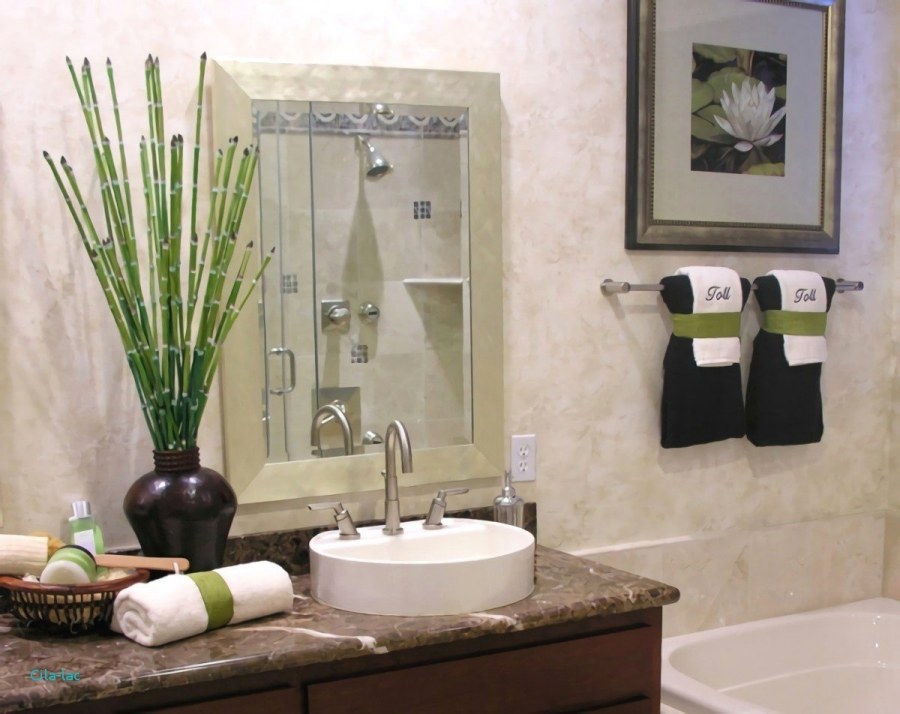 Цветы в ванную комнату