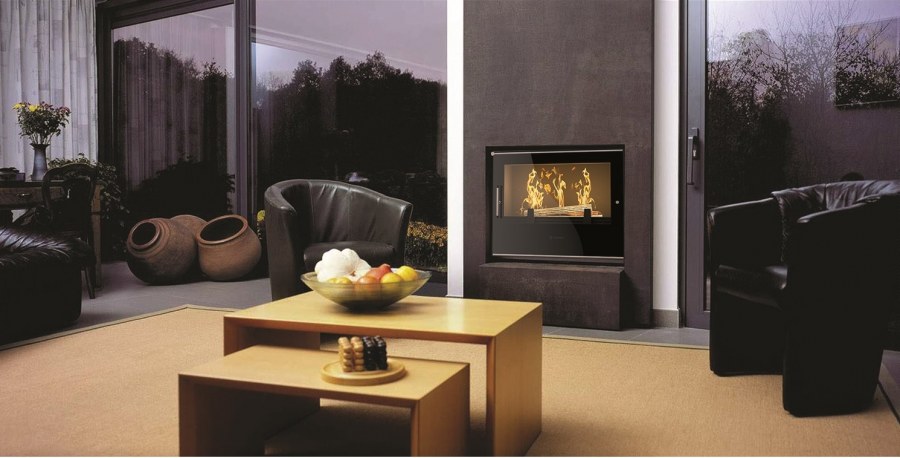 Камин в современном интерьере