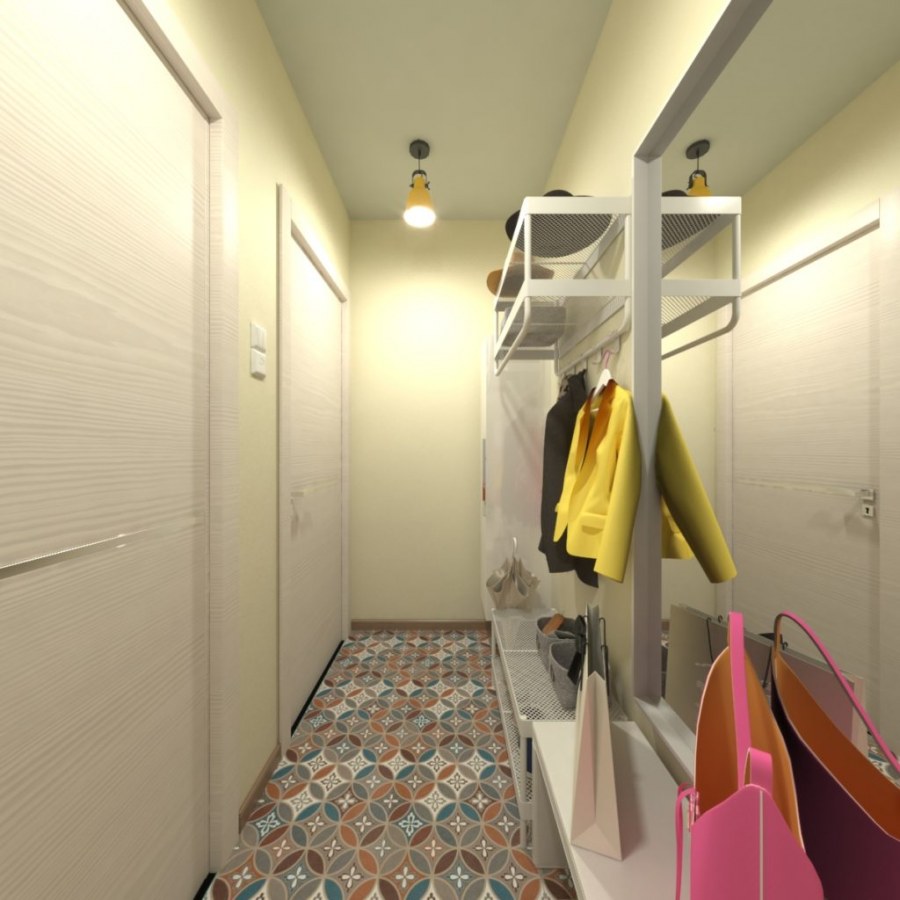 Узкий коридор в хрущевке