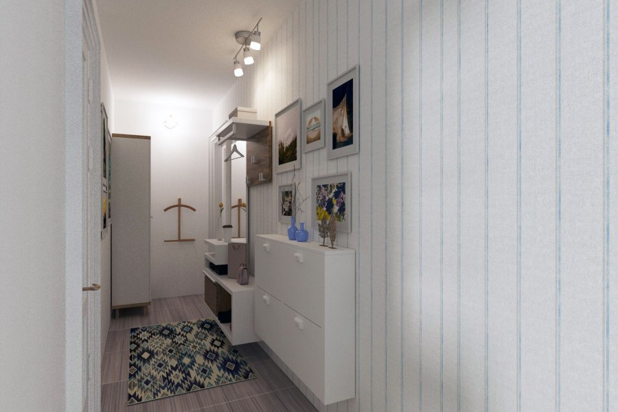 Узкая длинная прихожая в хрущевке