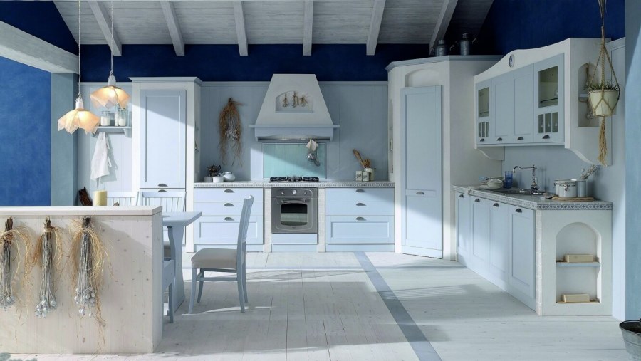 Кухня в стиле Прованс белая Италия