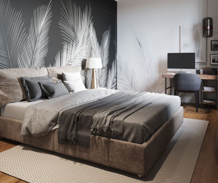 Спальня с перьями