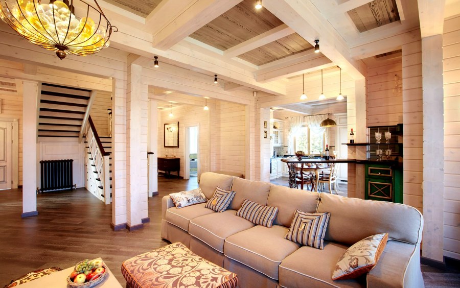 Интерьеры деревянных домов