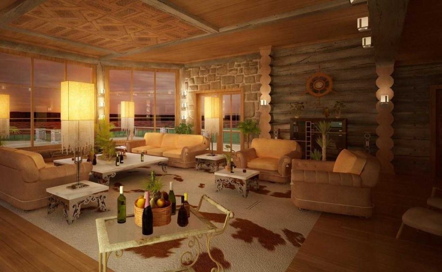 Обстановка дачной комнаты