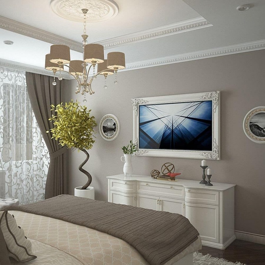 Красивая светлая спальня