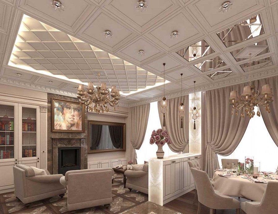Роскошные интерьеры в классическом стиле