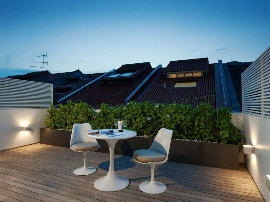 Освещение эксплуатируемой кровли