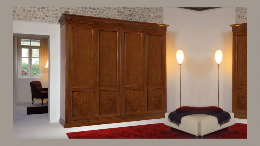 Шкаф Верди 4х СТВ массив филенка