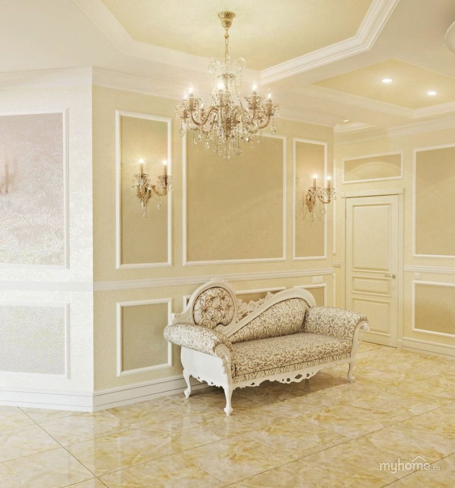 Отделка стен в стиле классика