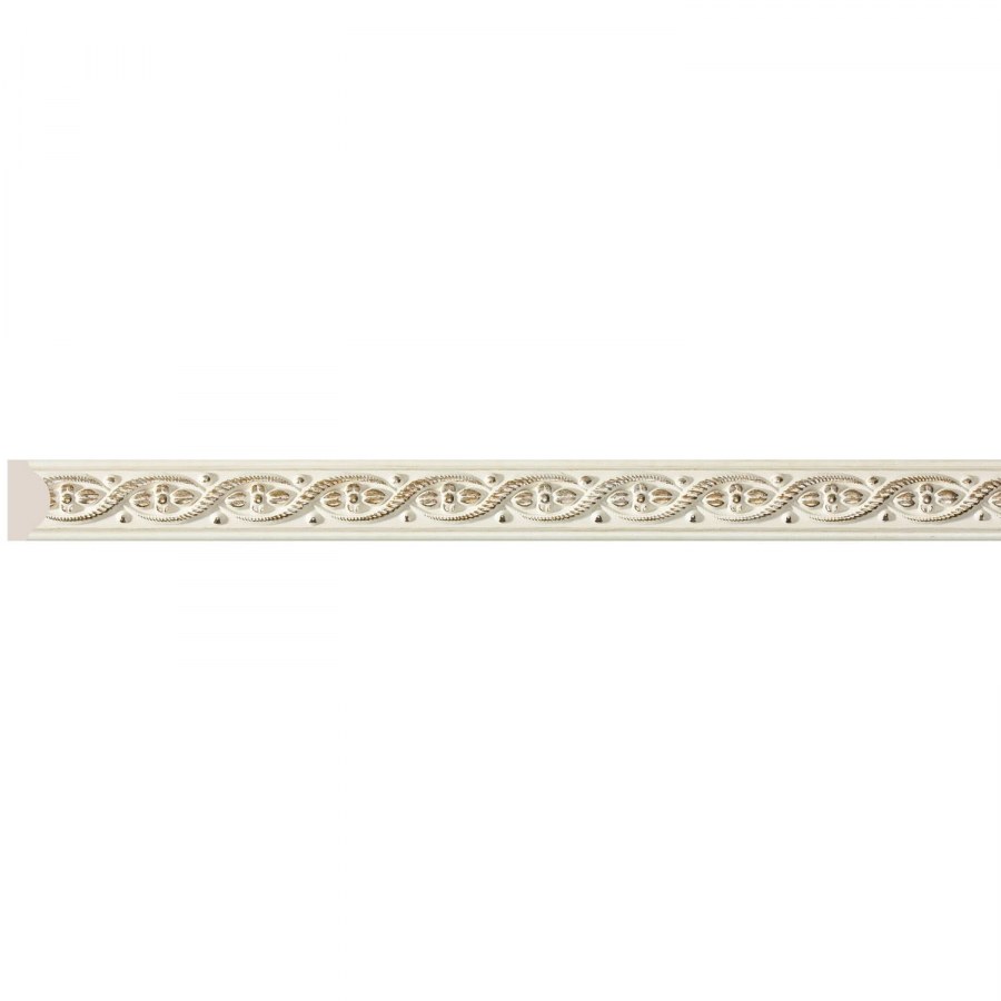 Молдинг настенный полистирол Decomaster 156-18d бежевый 1.1х5х200 см