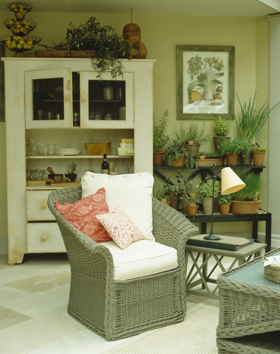 Плетеная мебель в интерьере