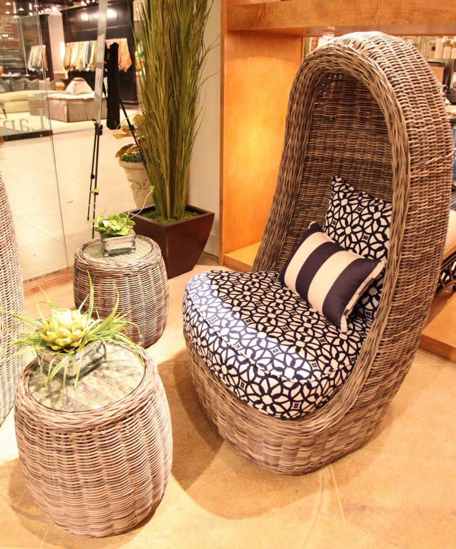 Плетеные изделия в интерьере