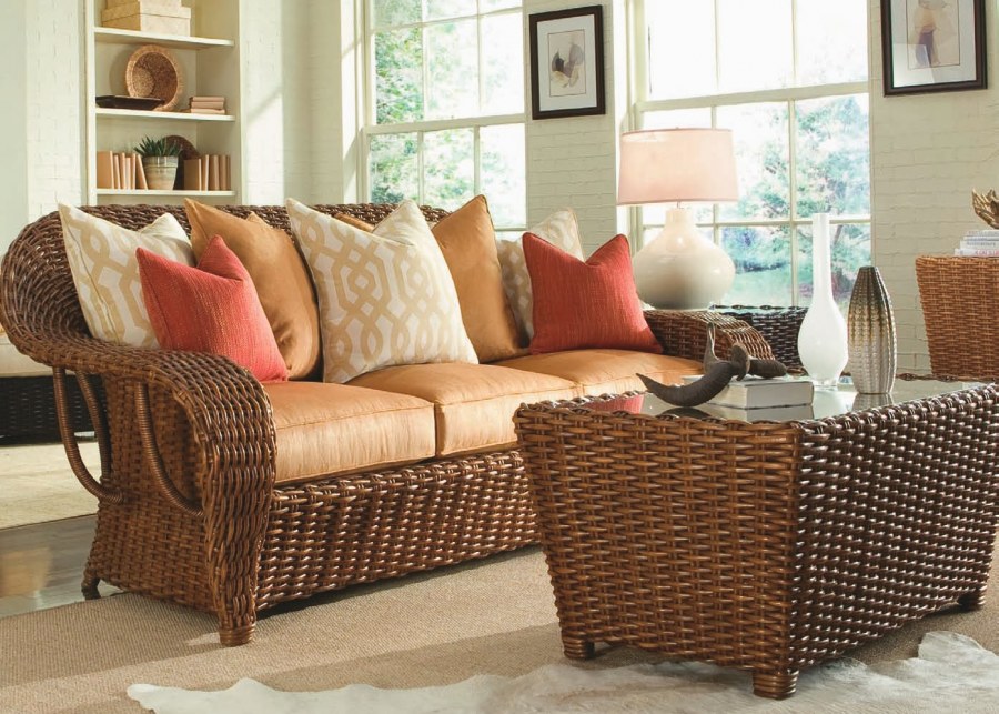 Плетеная мебель в интерьере