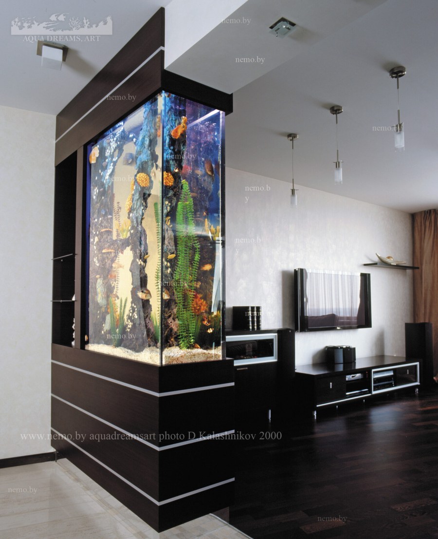 Аквариум в интерьере