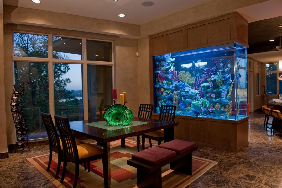 Аквариум в интерьере