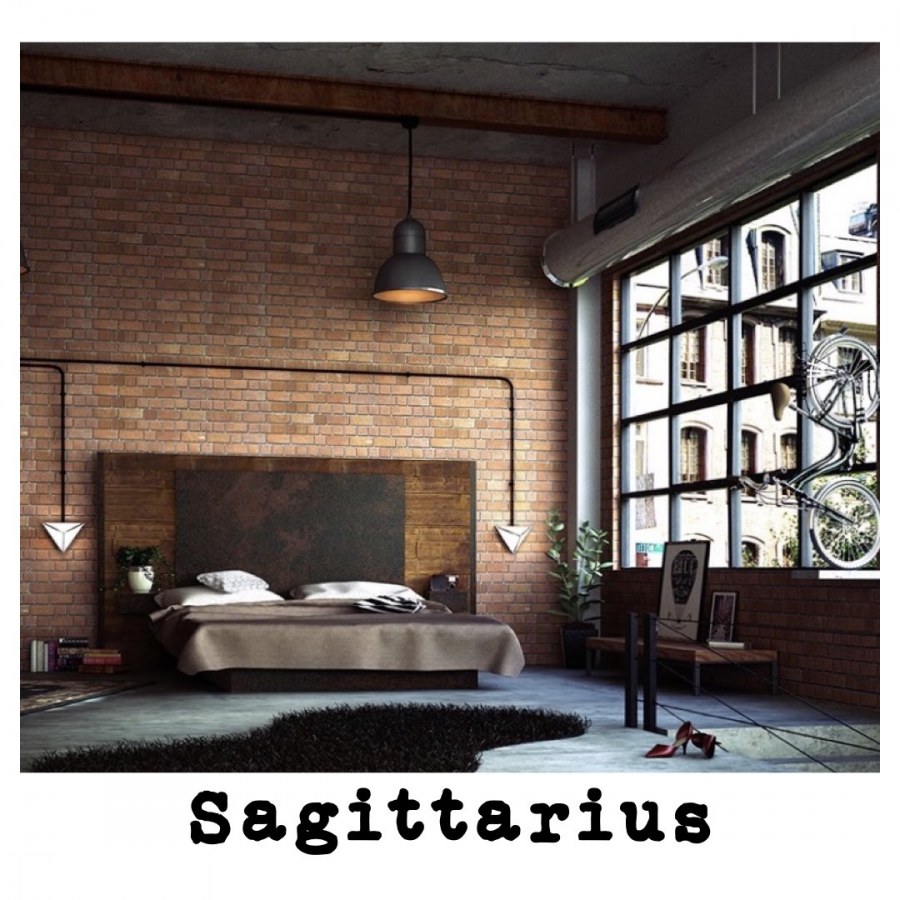 Спальня в стиле лофт индустриал