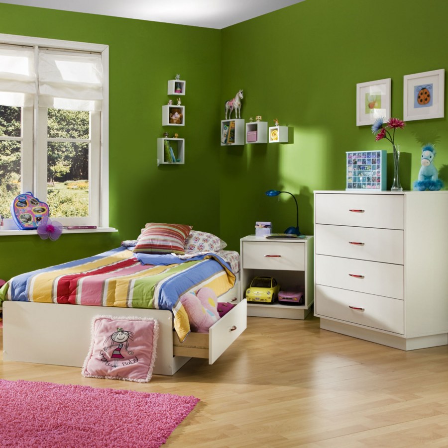 Салатовая комната для девочки