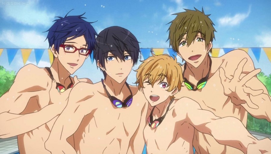 Вольный стиль Харука и Рин гиф