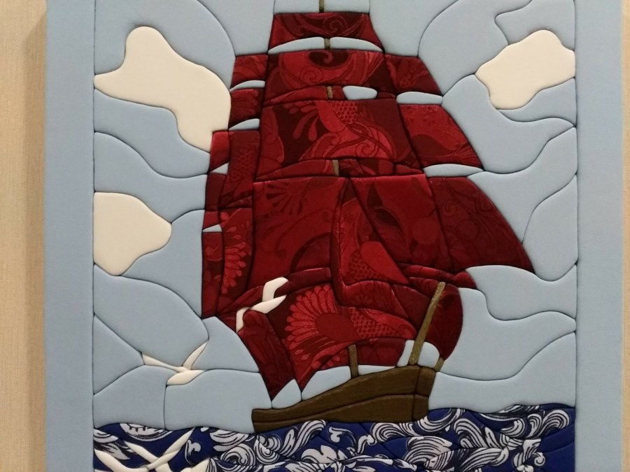 Панно Маркетри Алые паруса